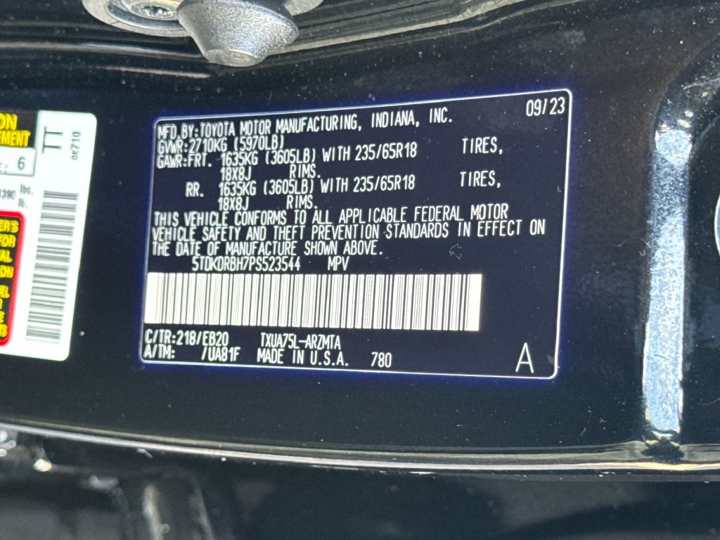 Used 2023 Black Toyota XLE image 50