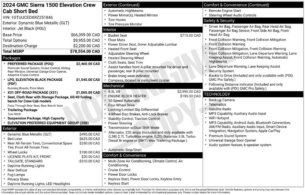 Used 2024 Blue GMC Elevation image 24