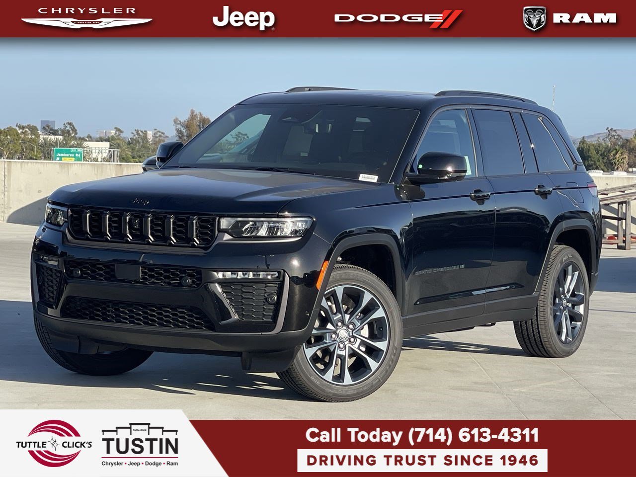 New 2026 Diamond Black Crystal Pearl-Coat Exterior Paint Jeep 85th Anniversary Edition image 1
