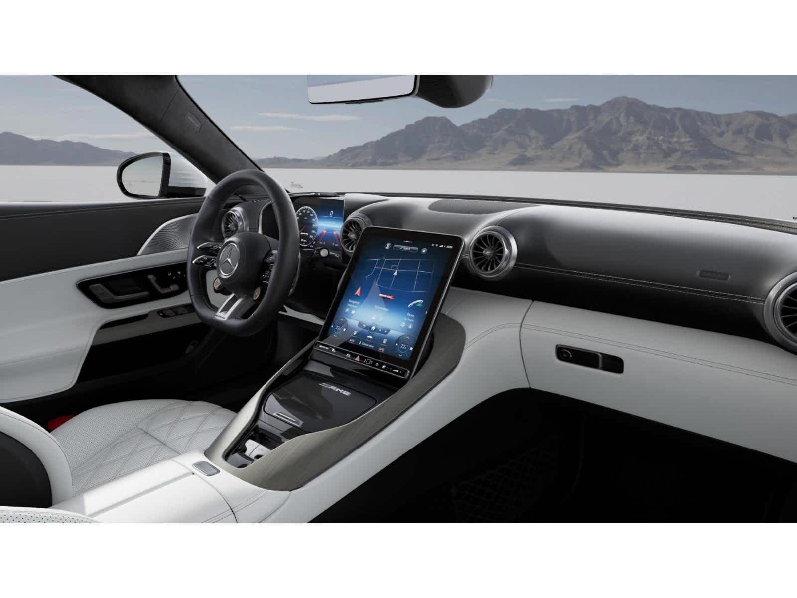 New 2027 MANUFAKTUR Moonlight White Metallic Mercedes-Benz AMG® SL 43 Roadster image 4