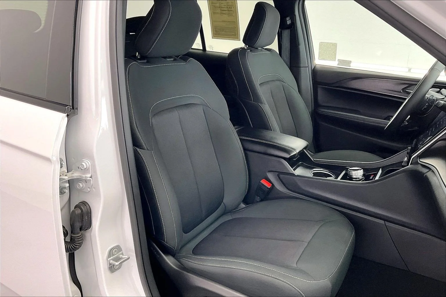 Used 2025 Bright White Clearcoat Jeep Laredo image 6