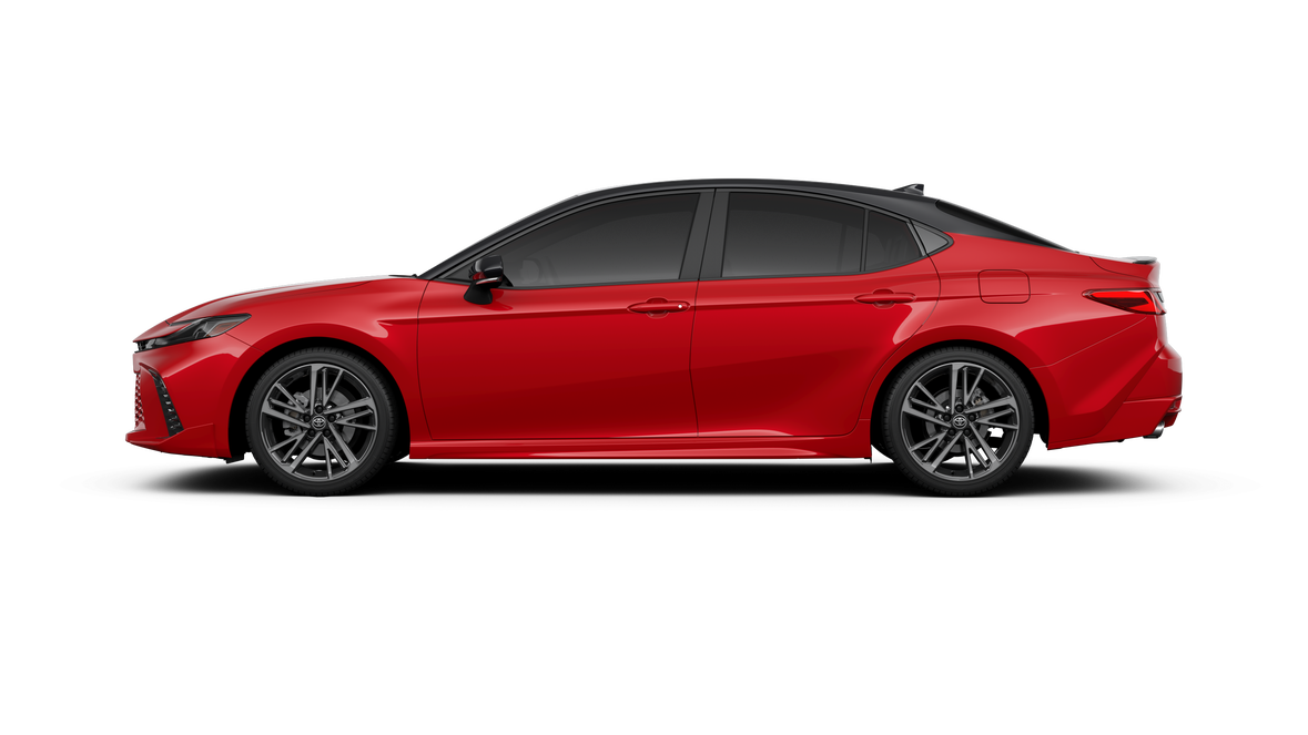 New 2026 Supersonic Red with Midnight Black Metallic roof Toyota XSE image 25