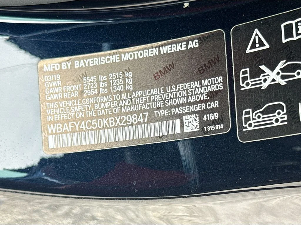 Used 2019 Black BMW M850i xDrive image 33