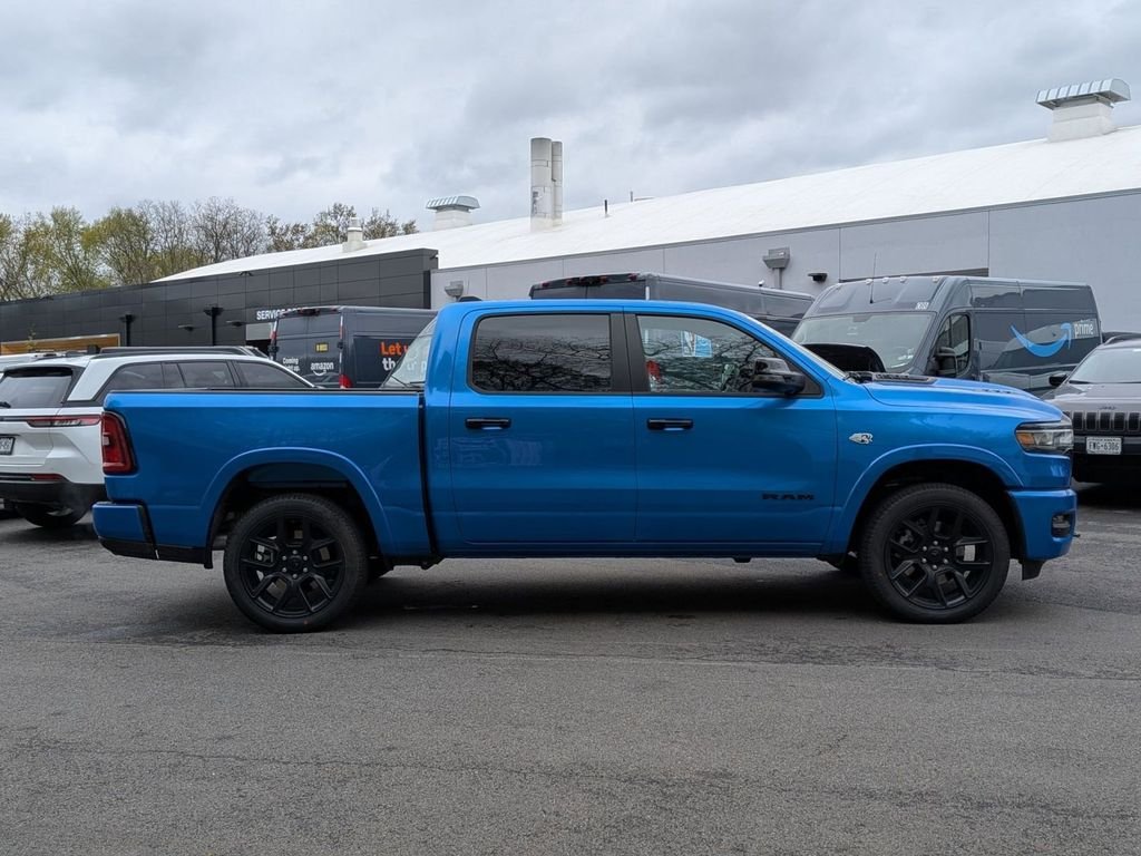 New 2026 Hydro Blue Pearl-Coat Exterior Paint RAM Laramie image 3
