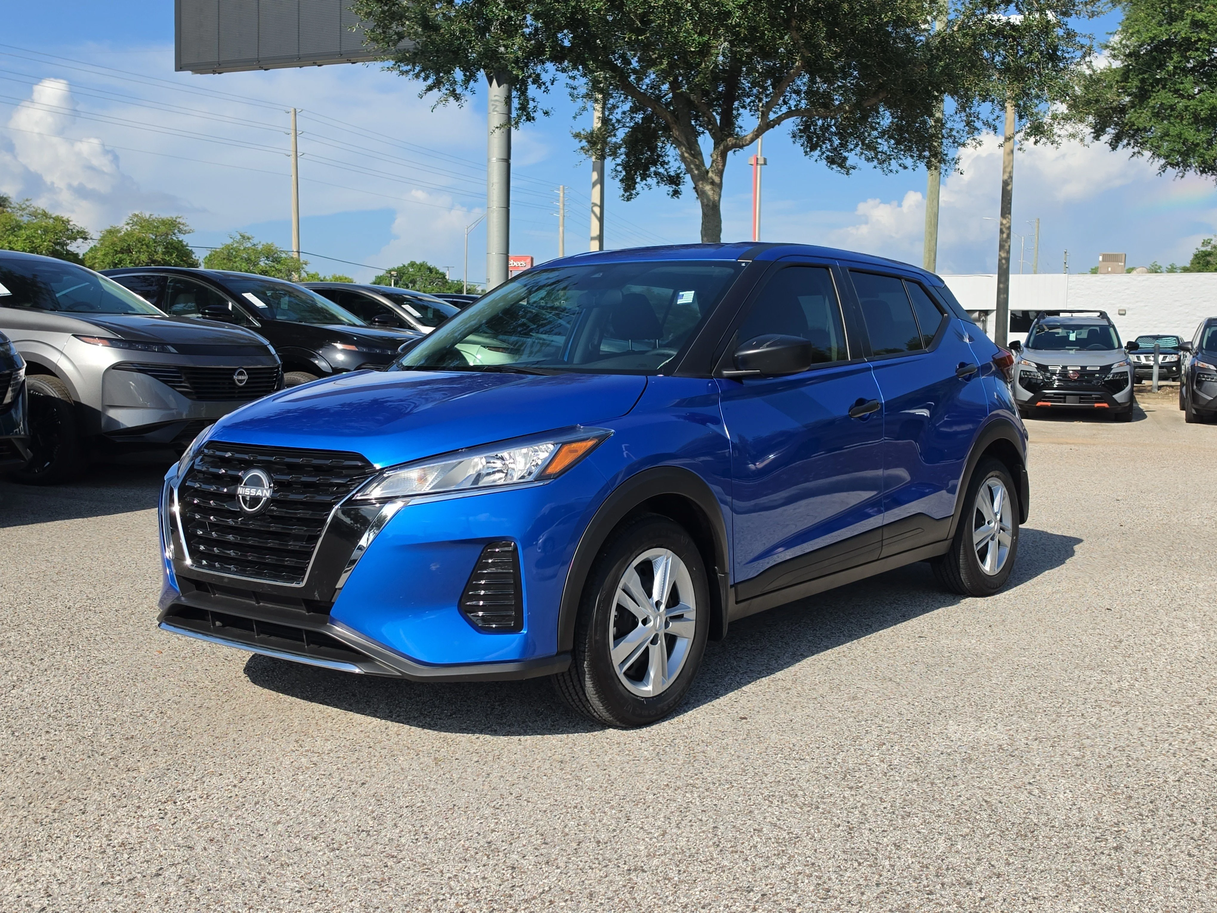 Certified Used 2025 Electric Blue Metallic Nissan S image 4