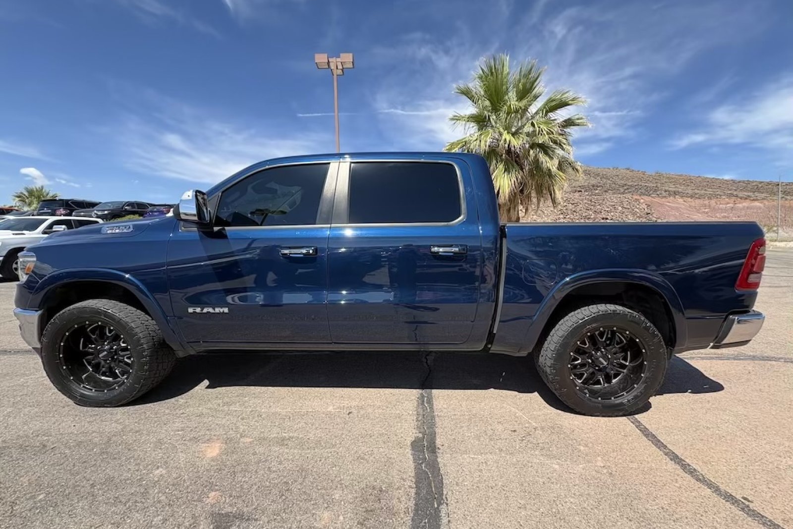 Used 2019 Patriot Blue Pearlcoat Ram Laramie image 2