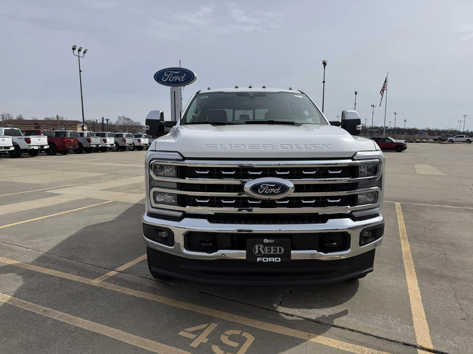 New 2026 Star White Metallic Tri-Coat Ford LARIAT image 3