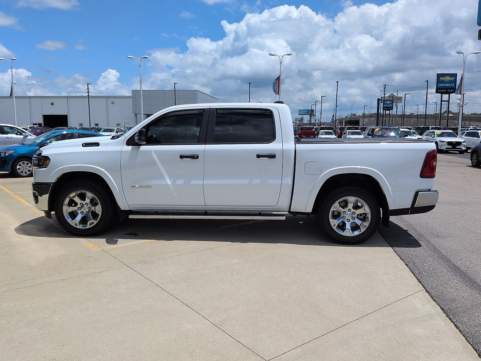 Used 2025 Bright White Clearcoat Ram Big Horn image 4