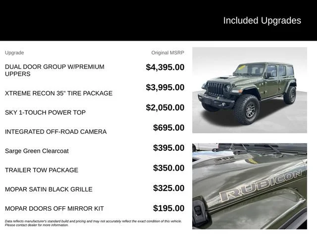 Used 2022 Green Jeep Rubicon 392 4x4 image 5
