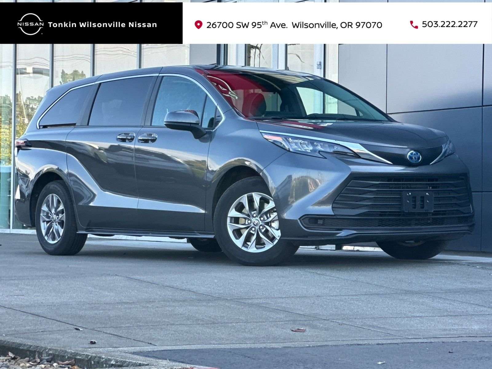 Used 2025 Magnetic Gray Metallic Toyota LE image 1