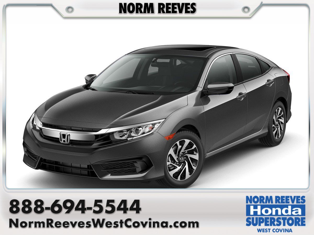 Certified Used 2016 Black Honda EX image 1