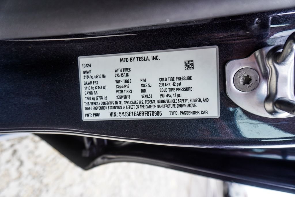 Used 2024 Gray Tesla Base image 32