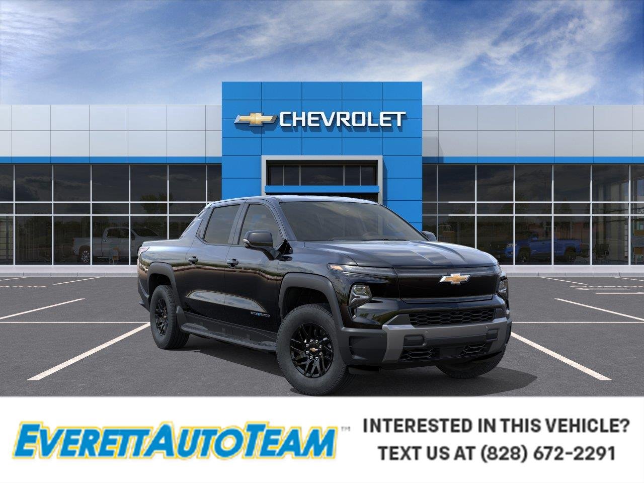 Black 2026 Chevrolet Silverado EV Pickup Truck All-Wheel Drive