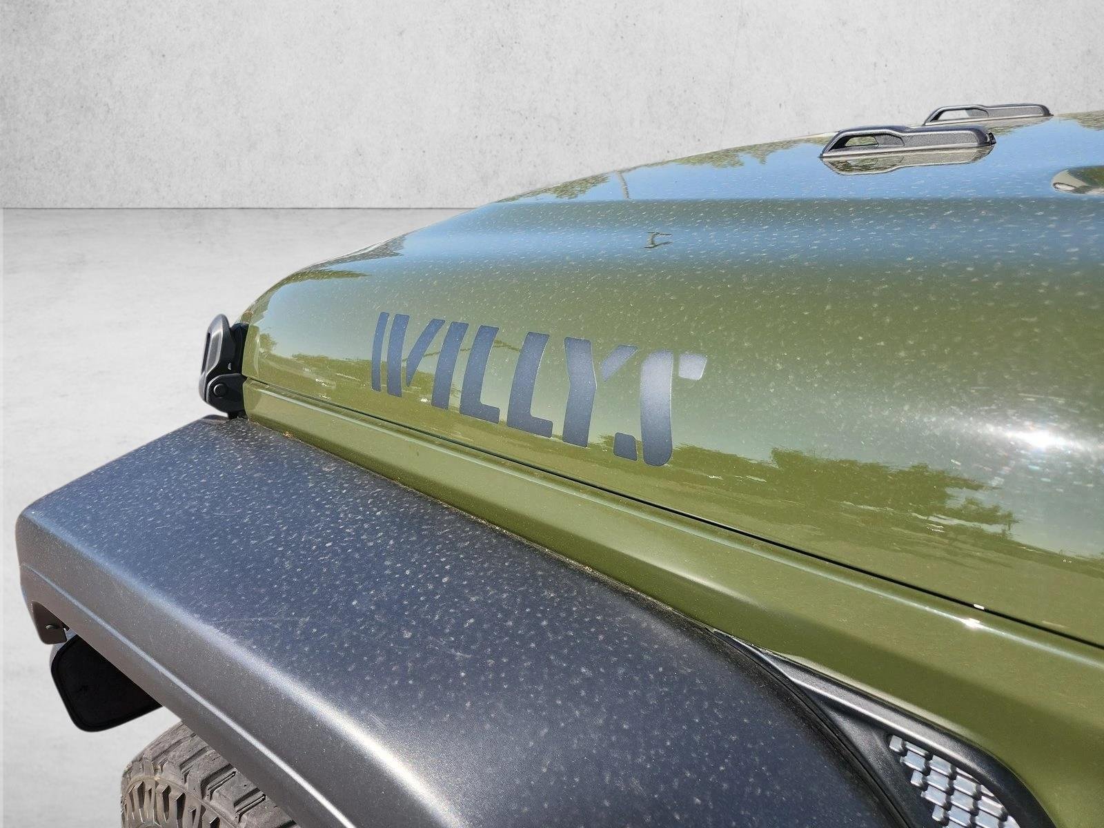 Used 2021 Sarge Green Clearcoat Jeep Unlimited Willys image 12