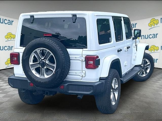 Used 2021 Bright White Clearcoat Jeep Unlimited Sahara image 13