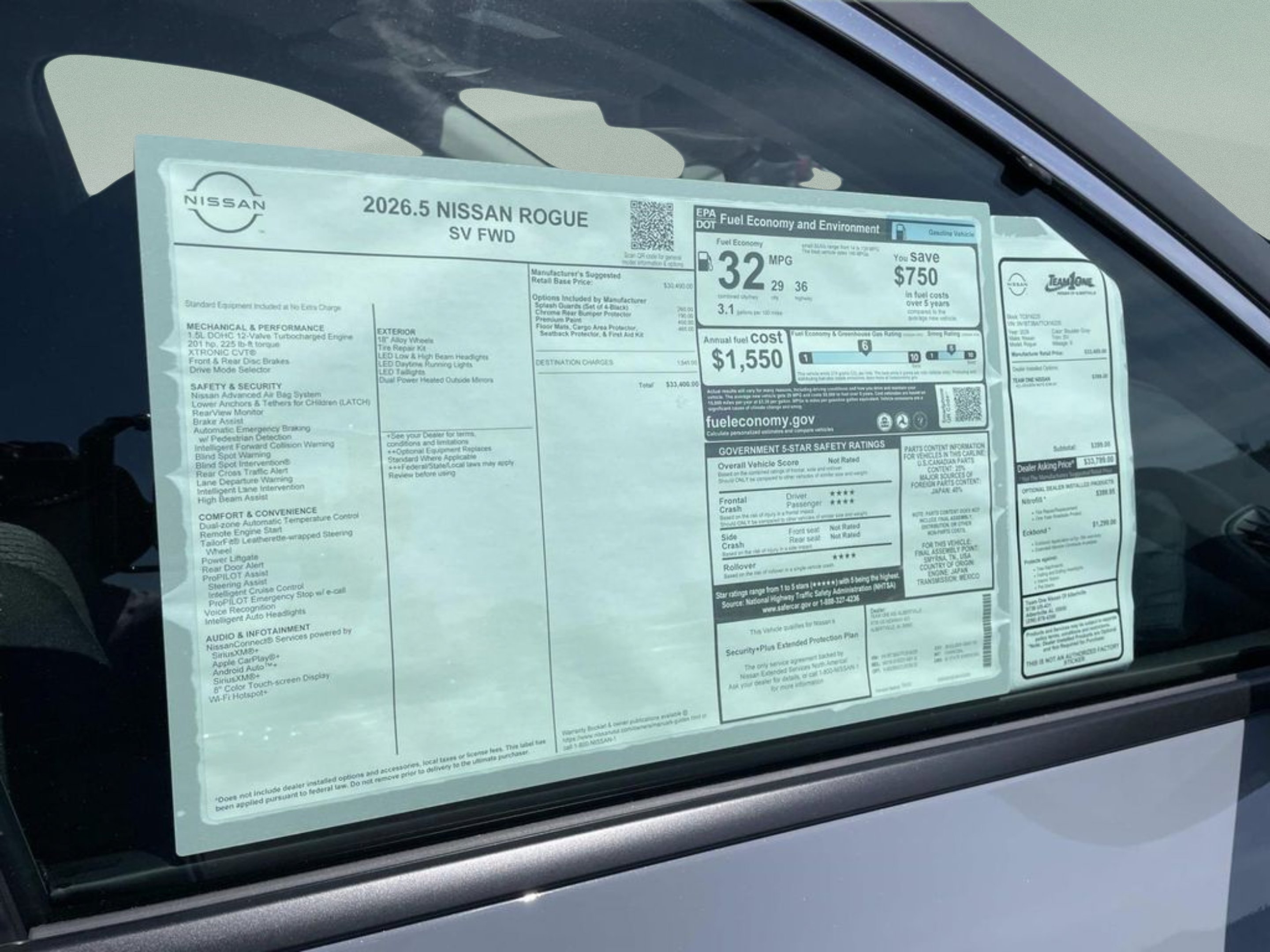 New 2026 Boulder Gray Pearl Nissan SV image 13