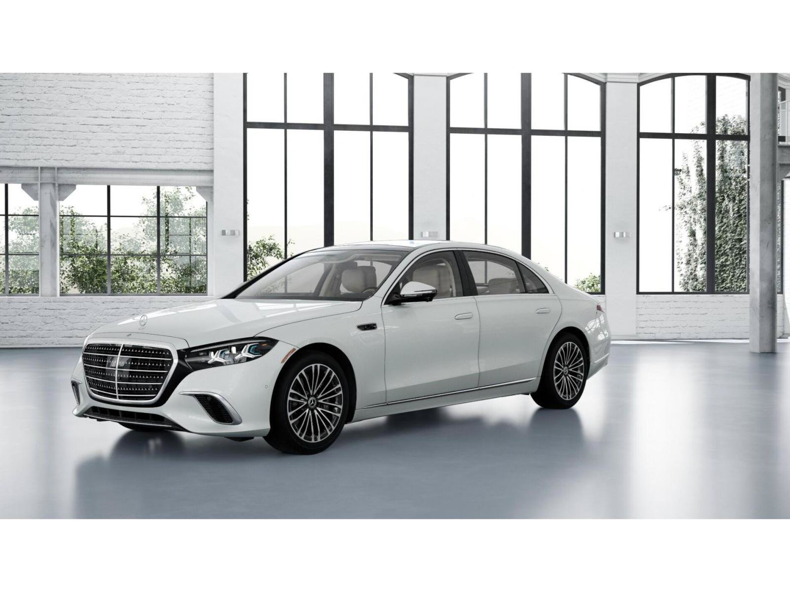 New 2027 MANUFAKTUR Moonlight White Metallic Mercedes-Benz S 500 4MATIC® Sedan image 39
