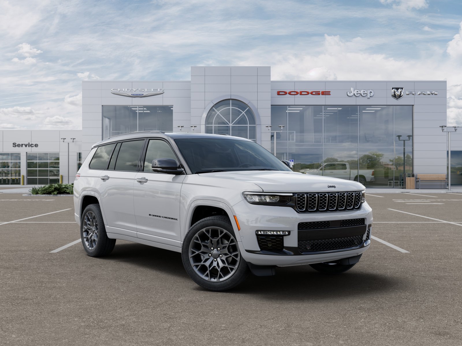 New 2025 Bright White Clear-Coat Exterior Paint Jeep Summit image 18