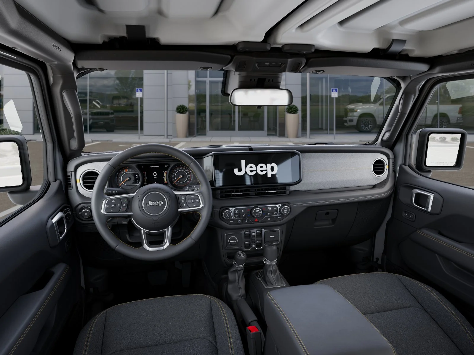 New 2026 Bright White Clear-Coat Exterior Paint Jeep Sahara image 62