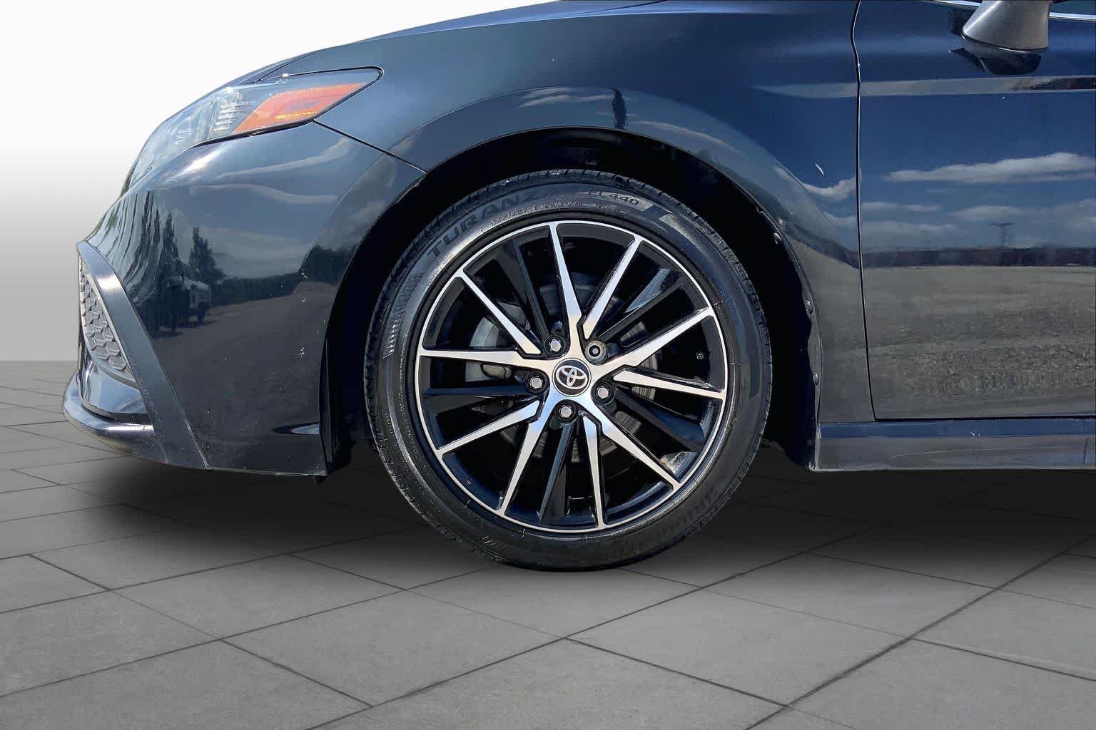 Used 2022 Midnight Black Metallic Toyota SE image 11