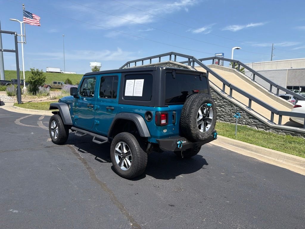 Used 2020 Teal Jeep Unlimited Sport S image 5