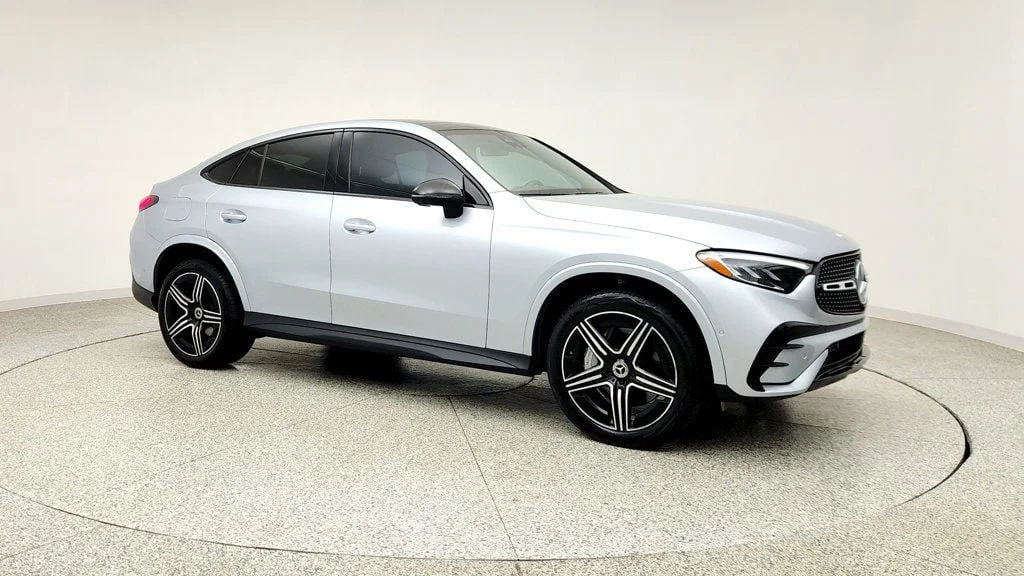 Used 2024 Cirrus Silver Metallic Mercedes-Benz GLC 300 4MATIC Coupe, AMG® Line w/ Nappa Leather Upholstery image 3