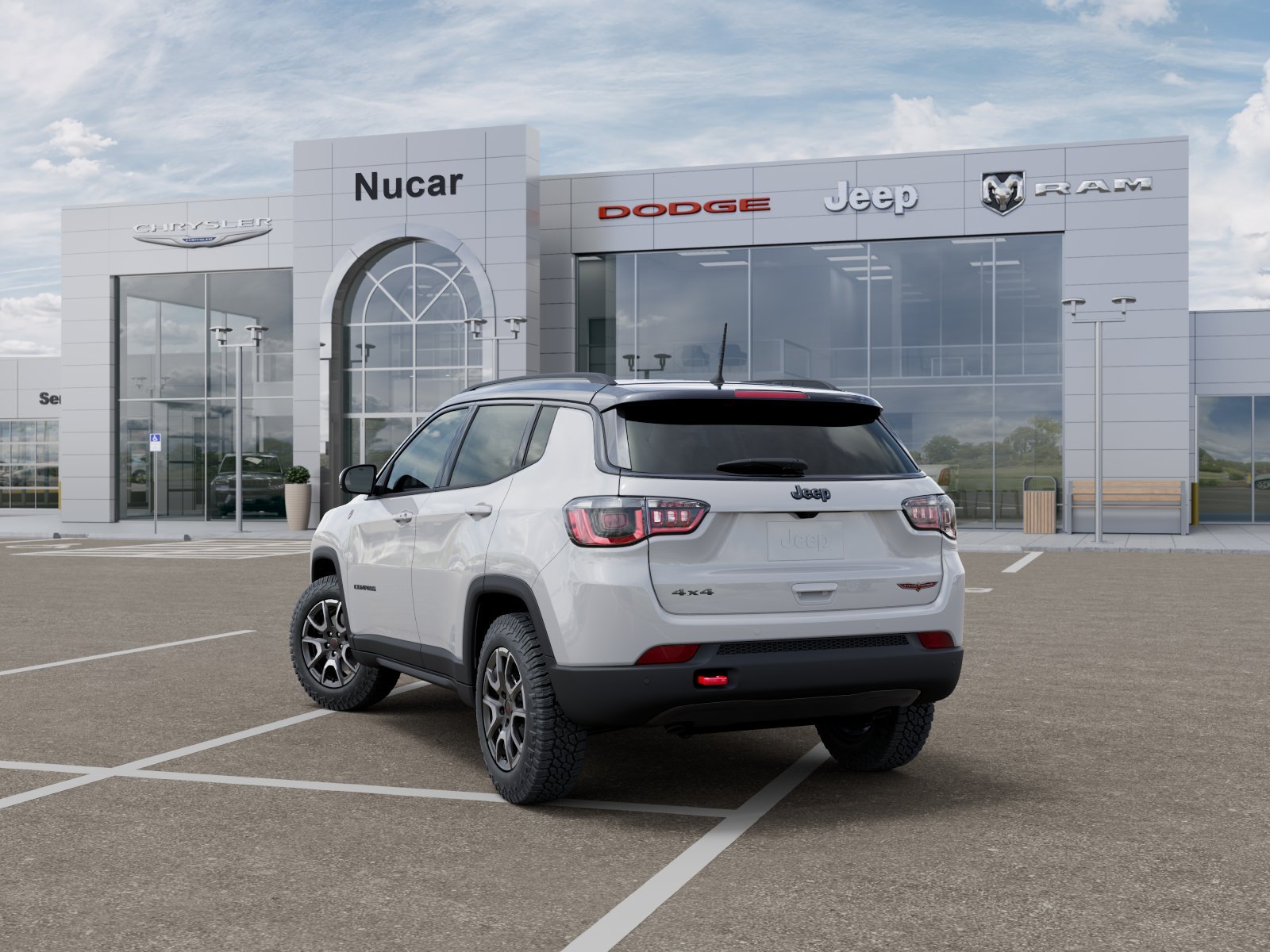 New 2026 Bright White Clear-Coat Exterior Paint Jeep Trailhawk image 104
