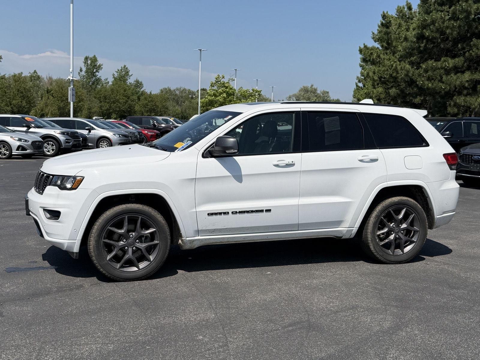 Used 2021 Bright White Clearcoat Jeep 80th Anniversary image 4