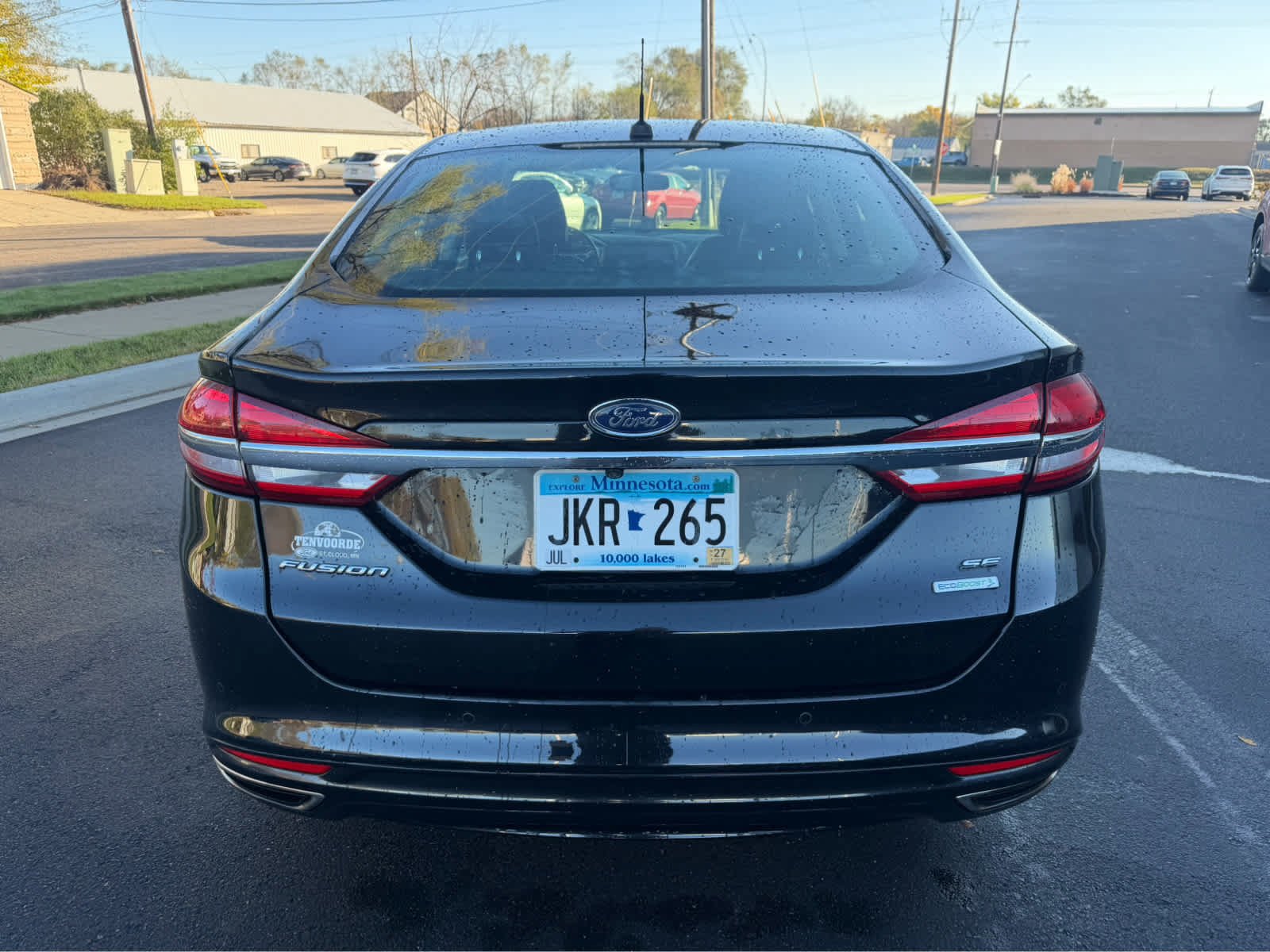 Used 2017 SHADOW BLACK Ford SE image 6