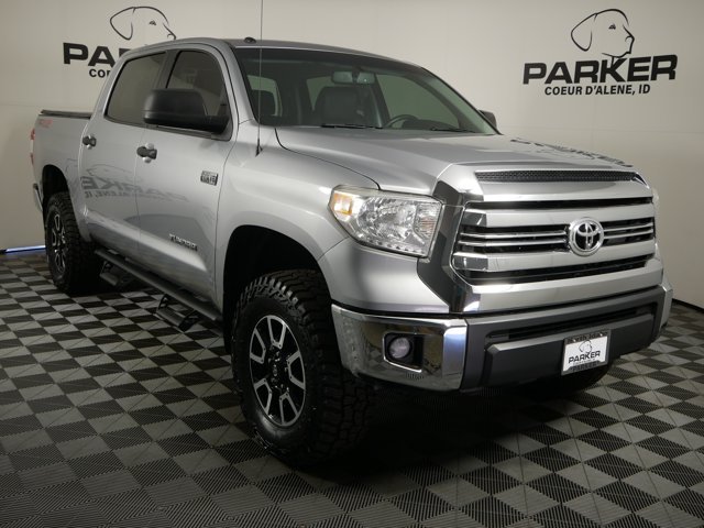 Used 2017 Silver Sky Metallic Toyota Crew Cab SR5 w/ TRD Off-Road Pkg & Upgrade Pkg image 4