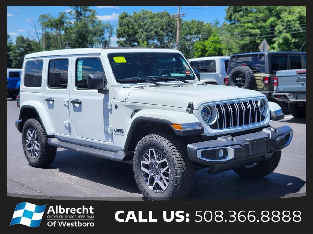 New 2026 Bright White Clear-Coat Exterior Paint Jeep Sahara image 7