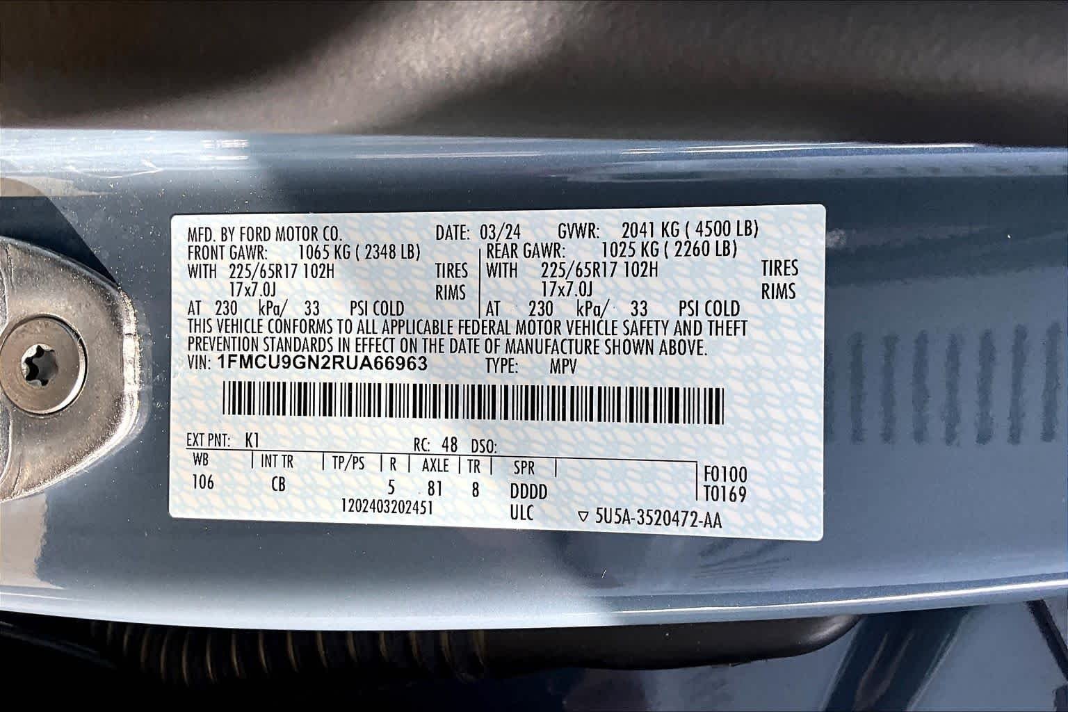 Used 2024 Blue Ford Active image 31