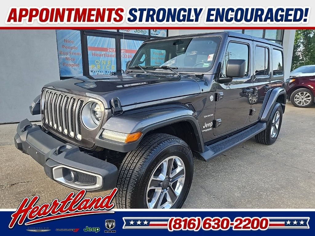 Used 2018 Jeep All-New Wrangler Unlimited Sahara with VIN 1C4HJXEG3JW101286 for sale in Kansas City
