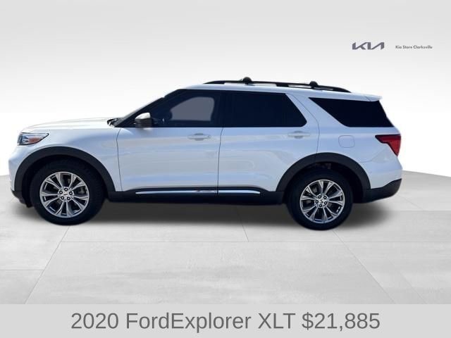 Used 2020 White Metallic Ford XLT image 5