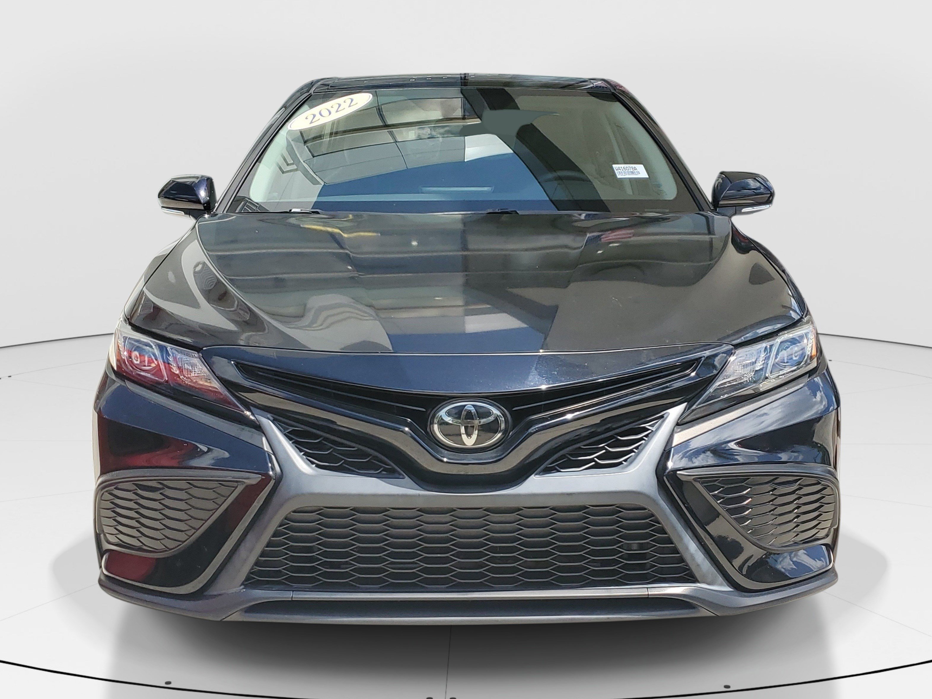 Used 2022 Midnight Black Metallic Toyota SE image 2