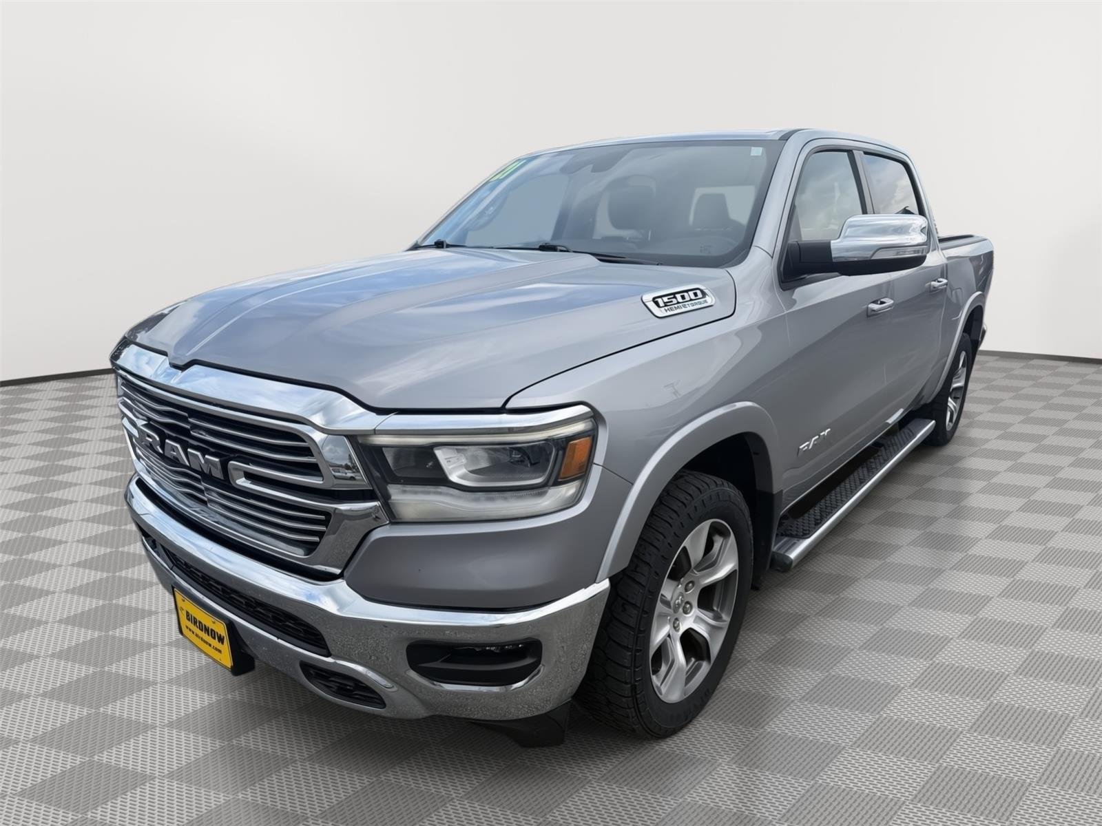 Used 2021 Billet Silver Metallic Clearcoat Ram Laramie image 2