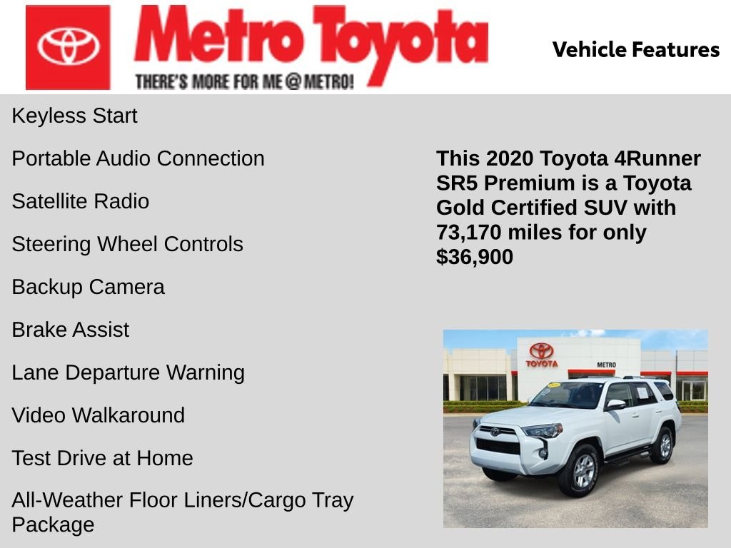 Certified Used 2020 White Toyota SR5 Premium image 16