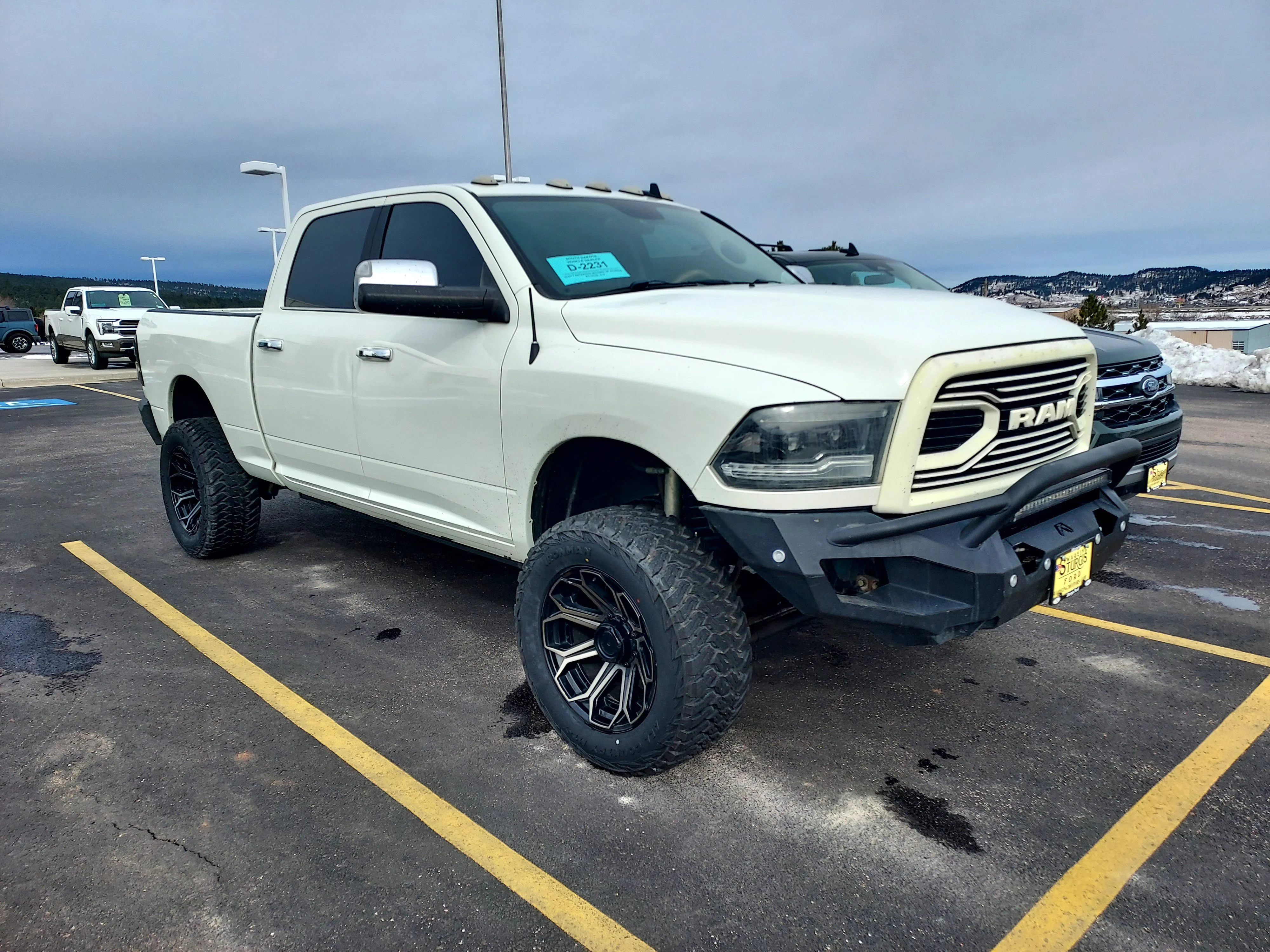 Used 2018 Pearl White Ram Longhorn image 10