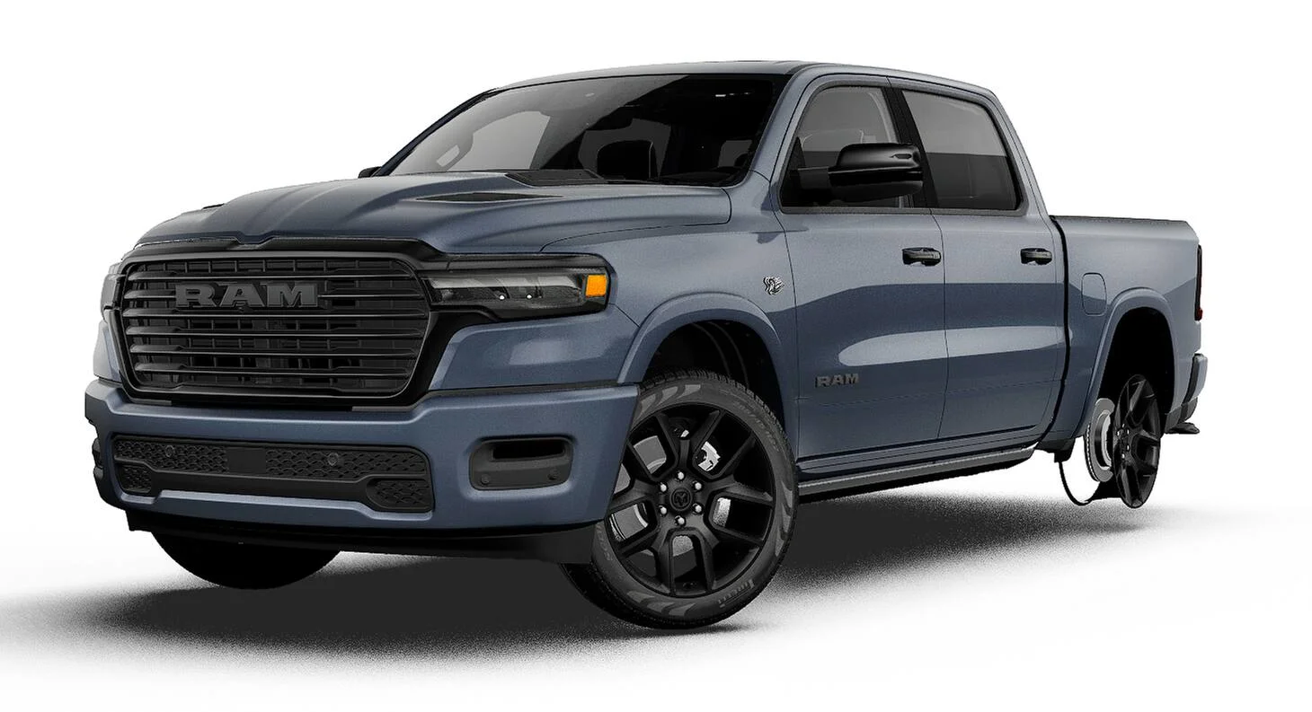 New 2027 Forged Blue Metallic Exterior Paint RAM Laramie image 1