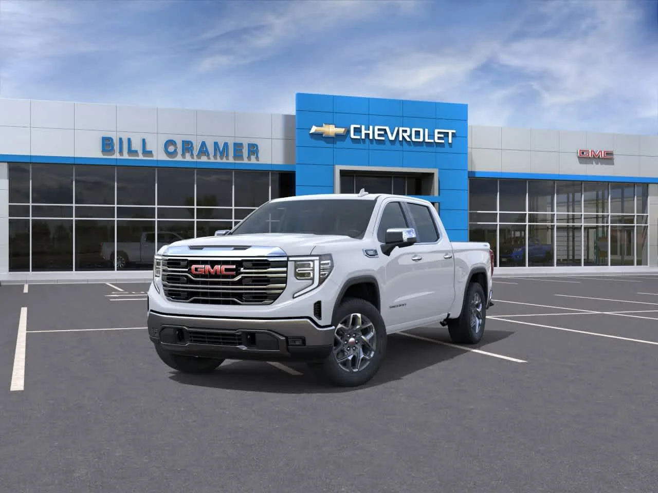 New 2026 Glacier White Tricoat GMC SLT image 23