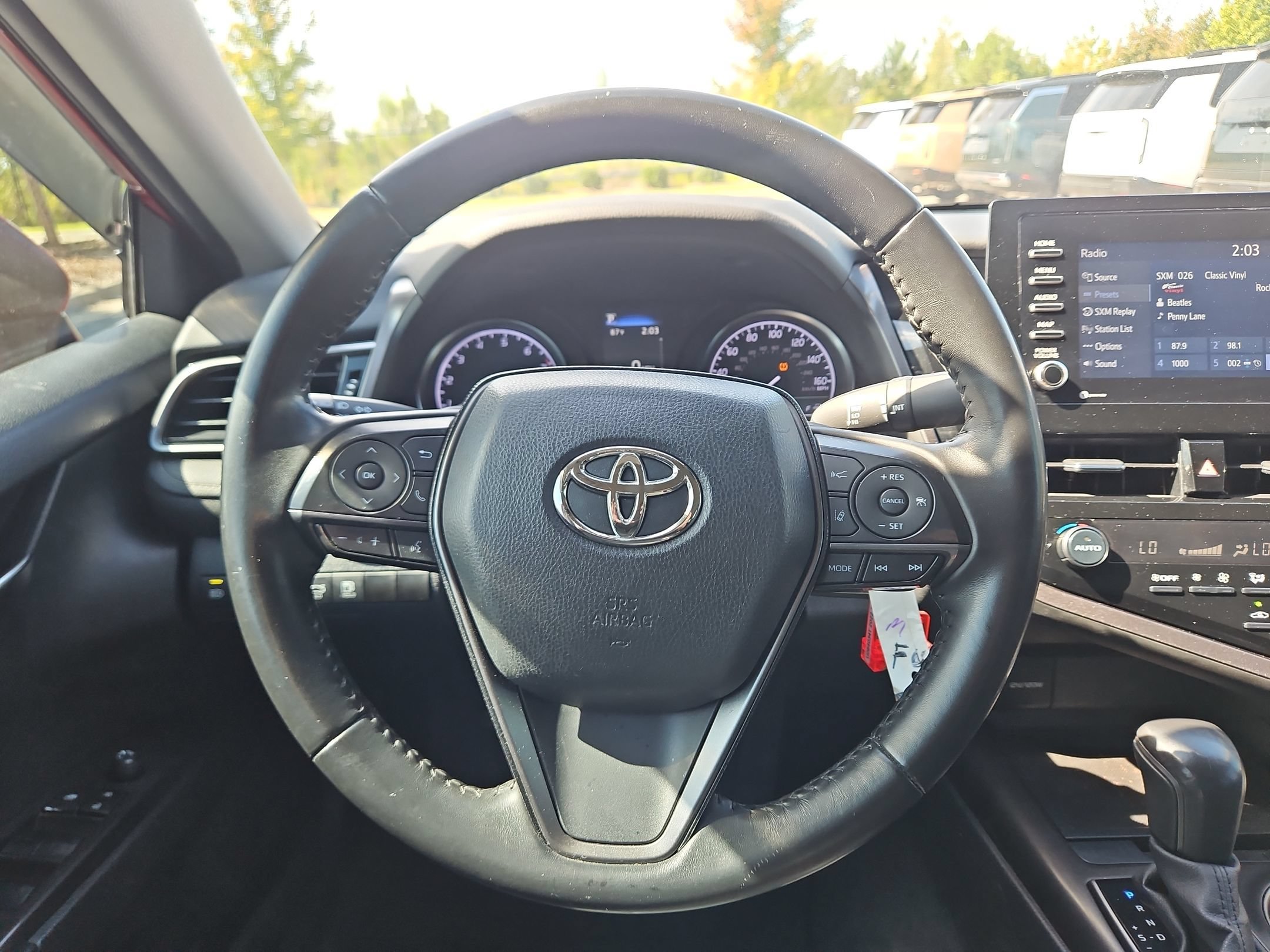 Used 2022 SUPERSONIC RED Toyota SE image 22