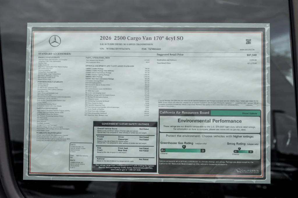 New 2026 Selenite gray metallic Mercedes-Benz Cargo 170 WB image 51