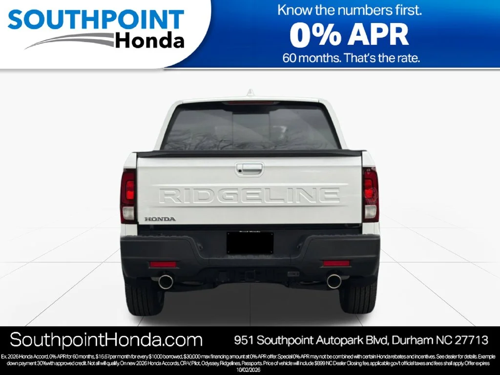 New 2026 Platinum White Pearl Honda RTL image 5