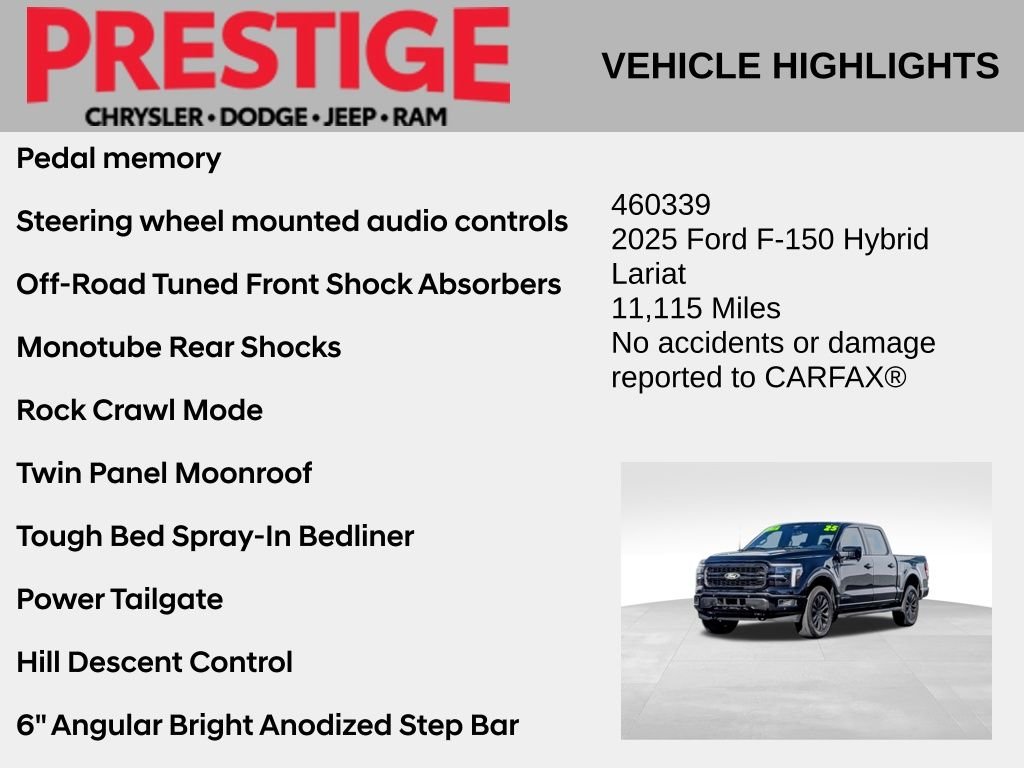 Used 2025 Black Ford Lariat image 4