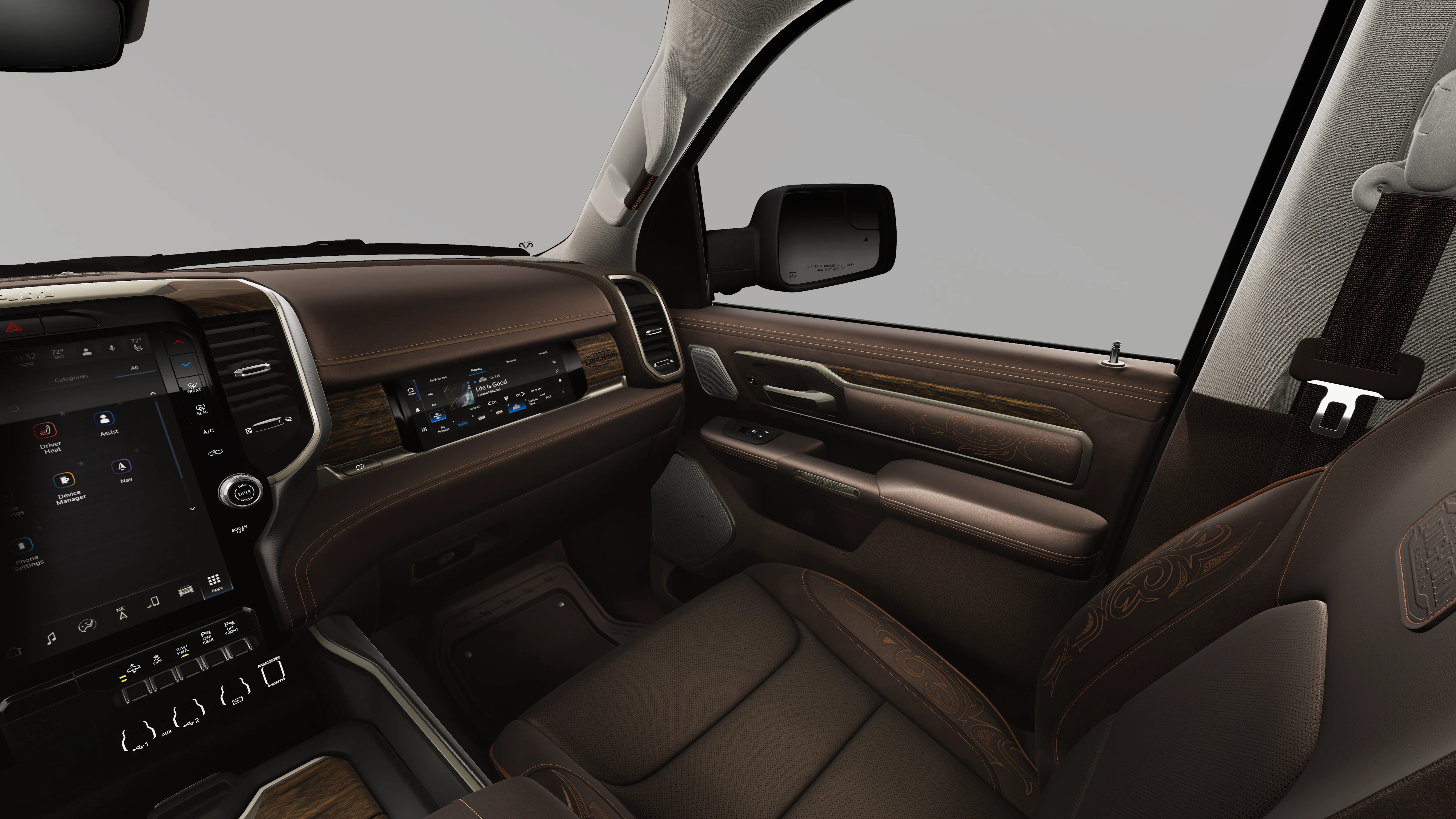 New 2026 Diamond Black Crystal Pearl-Coat Exterior Paint RAM Limited Longhorn image 7