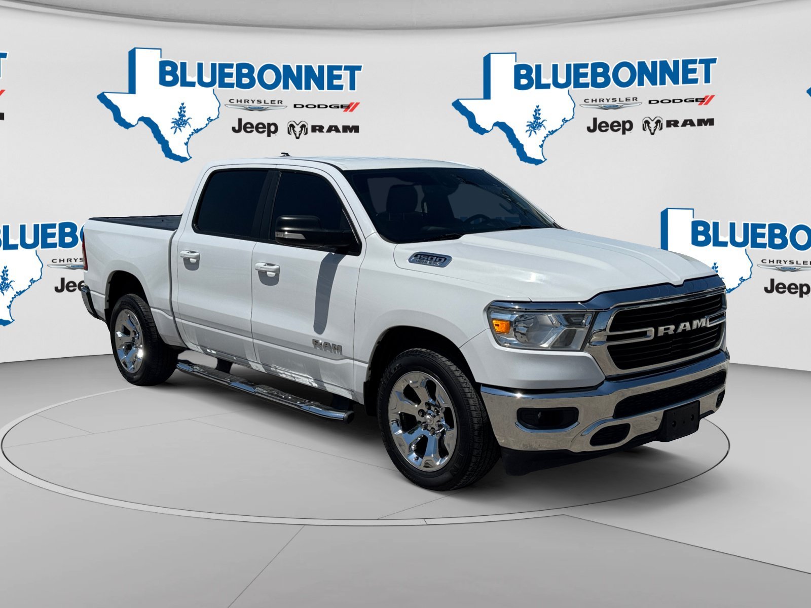 Used 2021 Bright White Clearcoat Ram Lone Star image 3