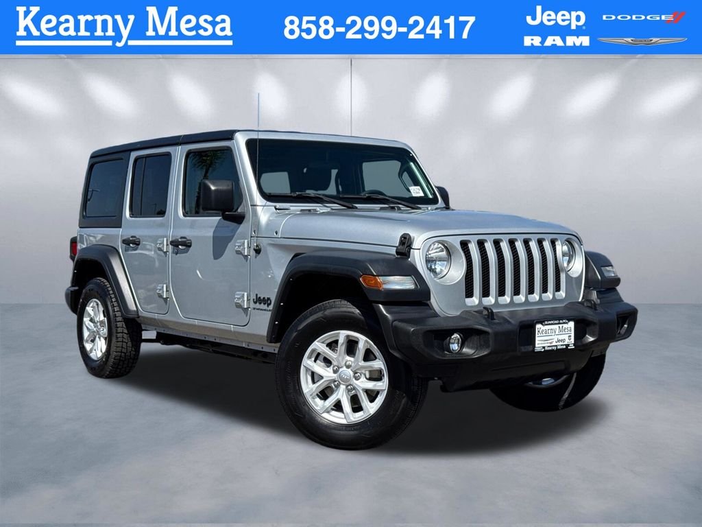 Used 2023 Silver Jeep Sport S image 1
