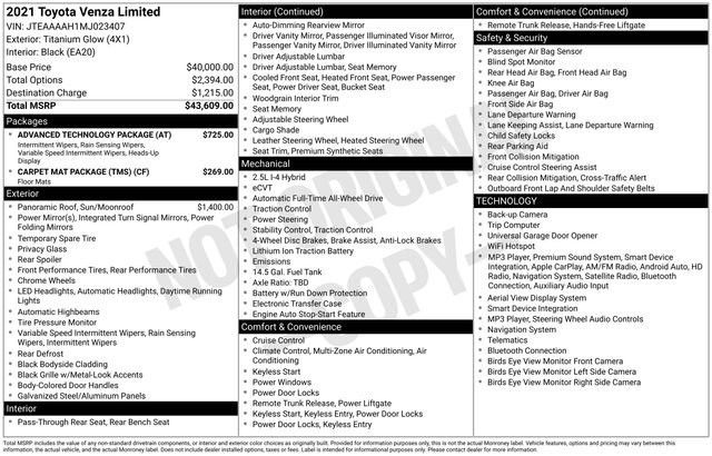 Used 2021 Silver Toyota Limited image 23