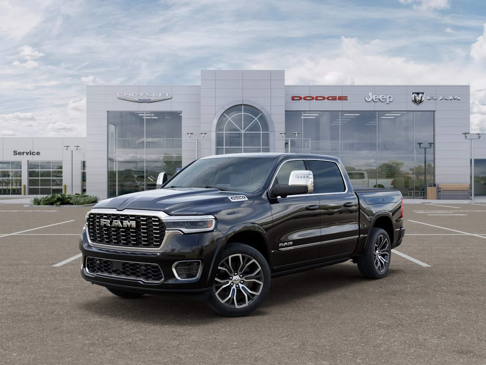 New 2026 Diamond Black Crystal Pearl-Coat Exterior Paint RAM Tungsten image 24