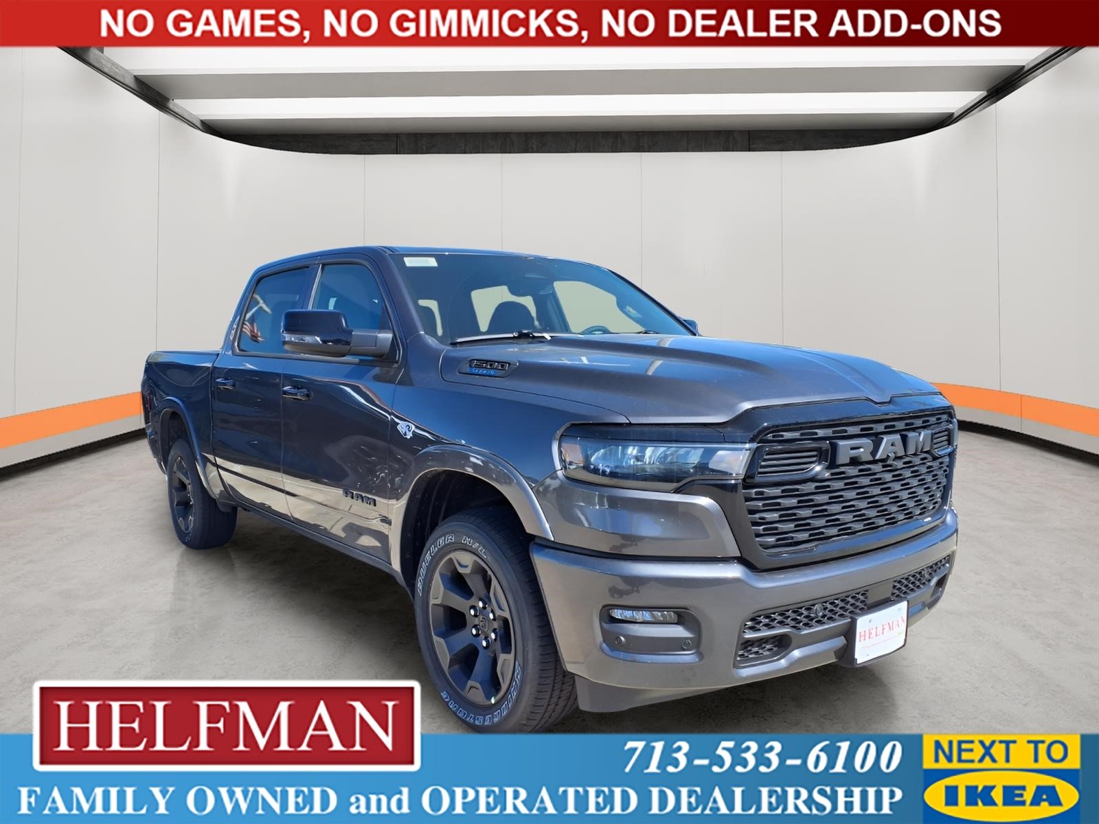 New 2026 Granite Crystal Metallic Clear-Coat Exterior Paint RAM Lone Star image 1